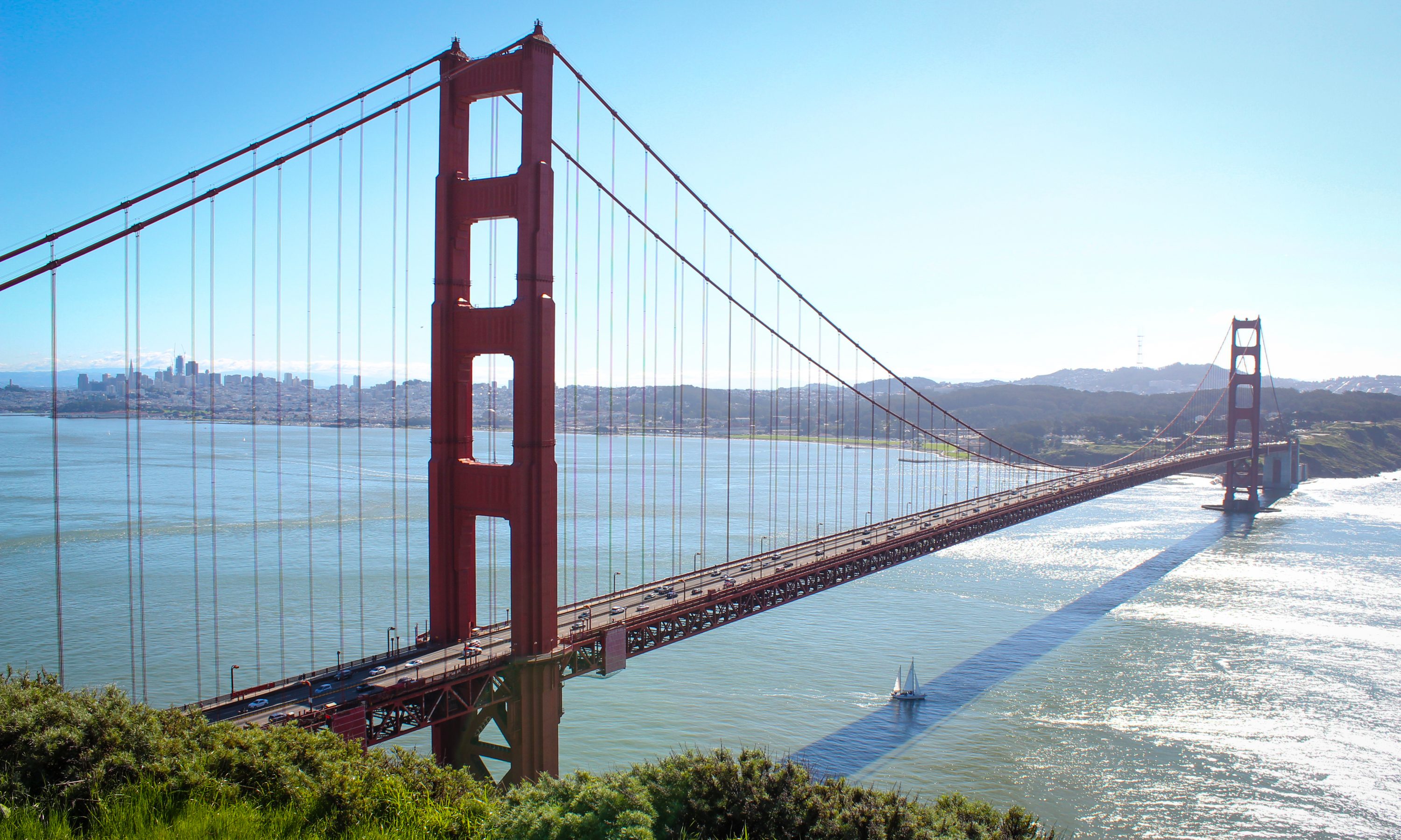 Golden Gate bridge from Battery Spencer